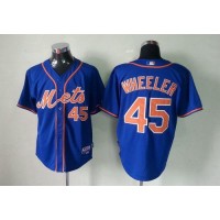 New York Mets #45 Zack Wheeler Blue Cool Base Stitched MLB Jersey