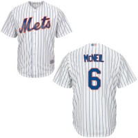 New York Mets #6 Jeff McNeil White(Blue Strip) New Cool Base Stitched MLB Jersey