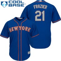 New York Mets #21 Todd Frazier Blue New Cool Base Alternate Home Stitched MLB Jersey