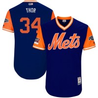New York Mets #34 Noah Syndergaard Royal 