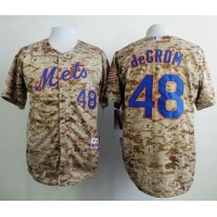 New York Mets #48 Jacob DeGrom Camo Alternate Cool Base Stitched MLB Jersey
