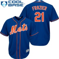 New York Mets #21 Todd Frazier Blue New Cool Base Stitched MLB Jersey