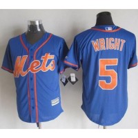 New York Mets #5 David Wright Blue Alternate Home New Cool Base Stitched MLB Jersey