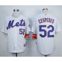 New York Mets #52 Yoenis Cespedes White Home Cool Base Stitched MLB Jersey
