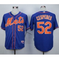 New York Mets #52 Yoenis Cespedes Blue Alternate Home Cool Base Stitched MLB Jersey