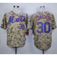 New York Mets #30 Michael Conforto Camo Alternate Cool Base Stitched MLB Jersey