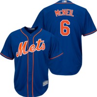 New York Mets #6 Jeff McNeil Blue New Cool Base Stitched MLB Jersey