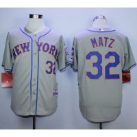 New York Mets #32 Steven Matz Grey Road Cool Base Stitched MLB Jersey
