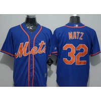 New York Mets #32 Steven Matz Blue New Cool Base Alternate Home Stitched MLB Jersey