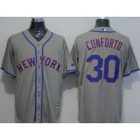 New York Mets #30 Michael Conforto Grey New Cool Base Stitched MLB Jersey
