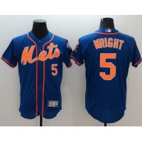 New York Mets #5 David Wright Blue Flexbase Authentic Collection Stitched MLB Jersey
