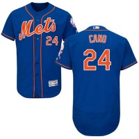 New York Mets #24 Robinson Cano Blue Flexbase Authentic Collection Stitched MLB Jersey