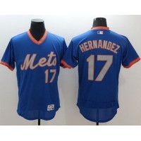 New York Mets #17 Keith Hernandez Royal/Gray Flexbase Authentic Collection Cooperstown Stitched MLB Jersey