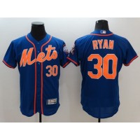 New York Mets #30 Nolan Ryan Blue Flexbase Authentic Collection Stitched MLB Jersey