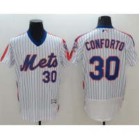 New York Mets #30 Michael Conforto White(Blue Strip) Flexbase Authentic Collection Alternate Stitched MLB Jersey