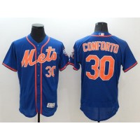 New York Mets #30 Michael Conforto Blue Flexbase Authentic Collection Stitched MLB Jersey