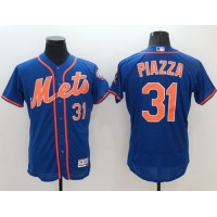 New York Mets #31 Mike Piazza Blue Flexbase Authentic Collection Stitched MLB Jersey