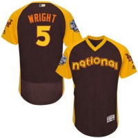 New York Mets #5 David Wright Brown Flexbase Authentic Collection 2016 All-Star National League Stitched MLB Jersey