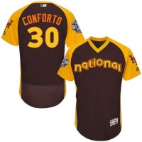 New York Mets #30 Michael Conforto Brown Flexbase Authentic Collection 2016 All-Star National League Stitched MLB Jersey