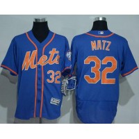 New York Mets #32 Steven Matz Blue Flexbase Authentic Collection Stitched MLB Jersey