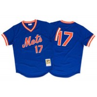 Mitchell And Ness 1986 New York Mets #17 Keith Hernandez Blue Throwback Stitched MLB Jersey
