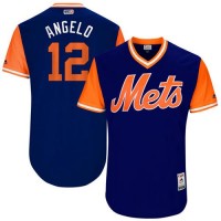New York Mets #12 Juan Lagares Royal 