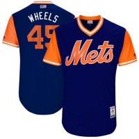 New York Mets #45 Zack Wheeler Royal 