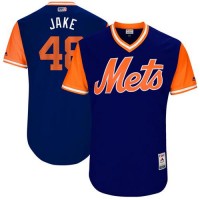 New York Mets #48 Jacob DeGrom Royal 