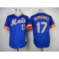 Mitchell and Ness 1983 New York Mets #17 Keith Hernandez Blue Throwback Stitched MLB Jersey