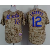 New York Mets #12 Juan Lagares Camo Alternate Cool Base Stitched MLB Jersey