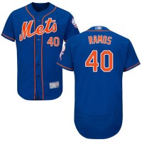 New York Mets #40 Wilson Ramos Blue Flexbase Authentic Collection Stitched MLB Jersey