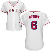 Los Angeles Angels #6 Anthony Rendon White Home Women's Stitched MLB Jersey