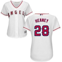 Los Angeles Angels #28 Andrew Heaney White Home Women's Stitched MLB Jersey