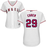 Los Angeles Angels #29 Rod Carew White Home Women's Stitched MLB Jersey