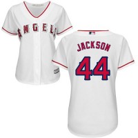 Los Angeles Angels #44 Reggie Jackson White Home Women's Stitched MLB Jersey