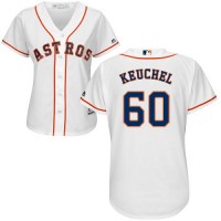 Houston Astros #60 Dallas Keuchel White Home Women's Stitched MLB Jersey