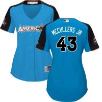 Houston Astros #43 Lance McCullers Blue 2017 All-Star American League Women's Stitched MLB Jersey