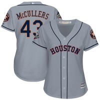 Houston Astros #43 Lance McCullers Grey Road 2019 World Series Bound Women's Stitched MLB Jersey