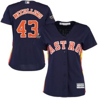 Houston Astros #43 Lance McCullers Navy Blue Alternate 2019 World Series Bound Women's Stitched MLB Jersey