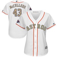 Houston Astros #43 Lance McCullers White 2018 Gold Program Cool Base Women's Stitched MLB Jersey