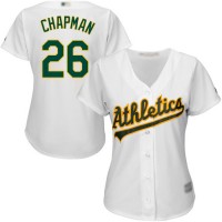 Oakland Athletics #26 Matt Chapman White Home Women's Stitched MLB Jersey