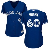 Toronto Blue Jays #60 Tanner Roark Blue Alternate Women's Stitched MLB Jersey