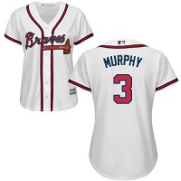 Atlanta Braves #3 Dale Murphy White Home Women's Stitched MLB Jersey