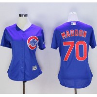 Chicago Cubs #70 Joe Maddon Blue Women's Alternate Stitched MLB Jersey