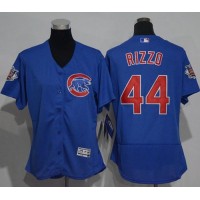 Chicago Cubs #44 Anthony Rizzo Blue Flexbase Authentic Women's Stitched MLB Jersey