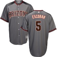 Arizona Diamondbacks #5 Eduardo Escobar Gray Road Women's Stitched MLB Jersey