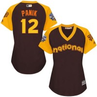 San Francisco Giants #12 Joe Panik Brown 2016 All-Star National League Women's Stitched MLB Jersey