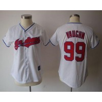 Cleveland Guardians #99 Ricky Vaughn White Women's Fashion Stitched MLB Jersey