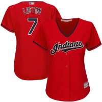 Cleveland Guardians #7 Kenny Lofton Red Women's Stitched MLB Jersey