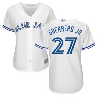 Toronto Blue Jays #27 Vladimir Guerrero Jr. White Home Women's Stitched MLB Jersey